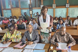 Défense des mémoires des étudiants mémorisant à l'université de Kinshasa